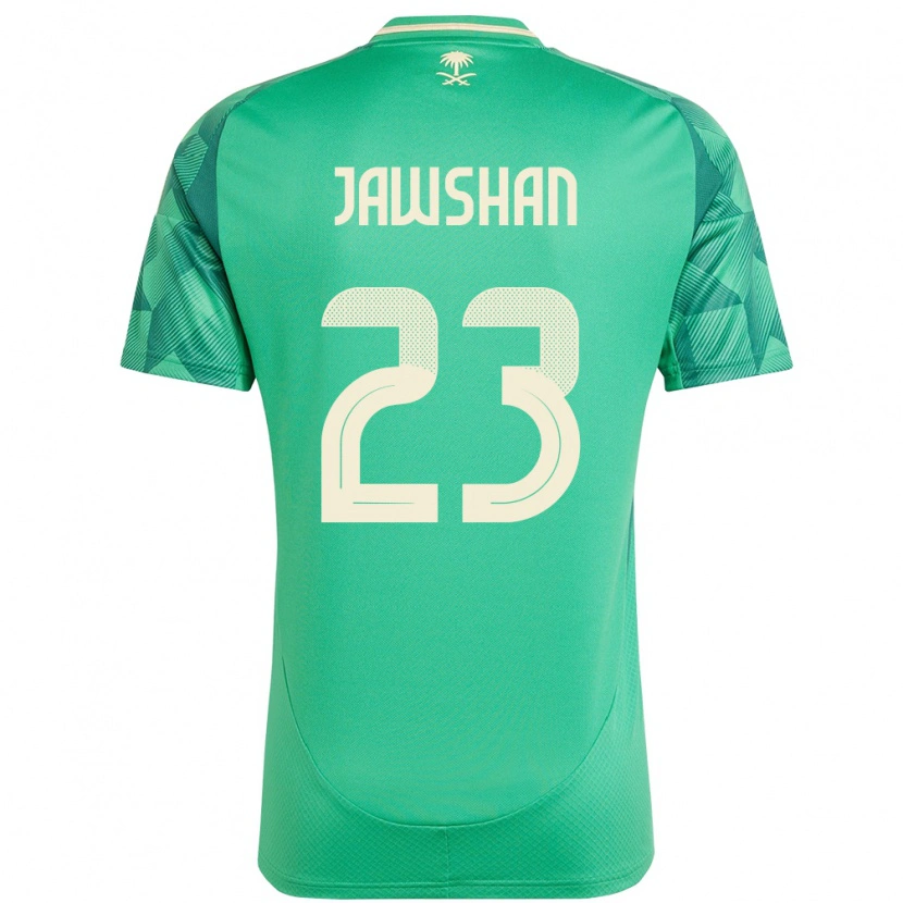 DanxenキッズサウジアラビアYazeed Jawshan#23緑ホームシャツ24-26ジャージーユニフォーム