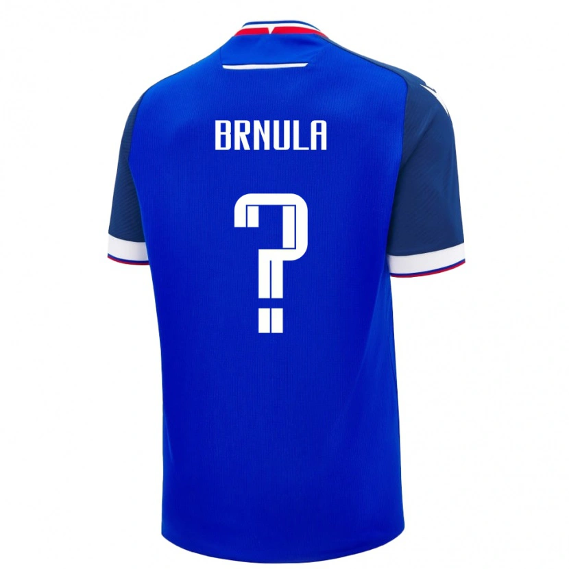 DanxenキッズスロバキアJan Brnula#0青ホームシャツ24-26ジャージーユニフォーム