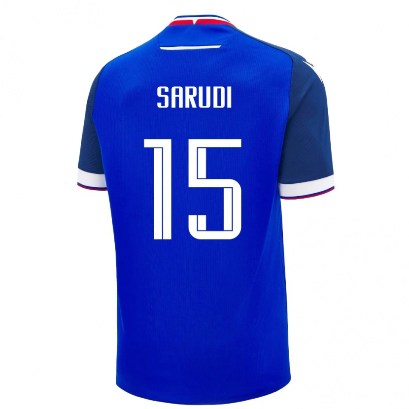 DanxenキッズスロバキアSamuel Sarudi#15青ホームシャツ24-26ジャージーユニフォーム