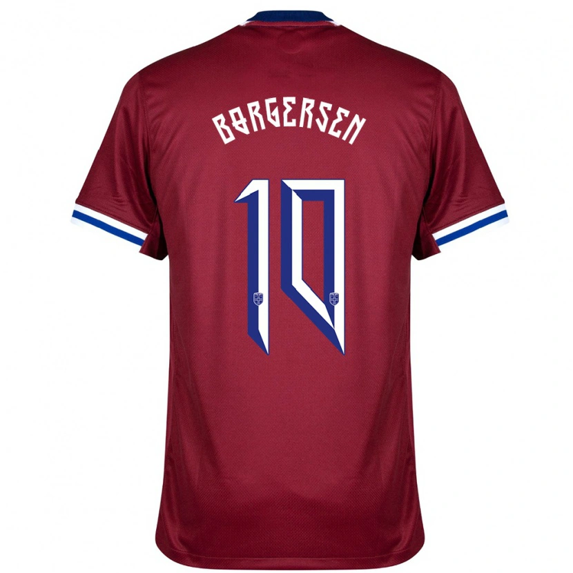 DanxenキッズノルウェーAleksander Borgersen#10赤青白ホームシャツ24-26ジャージーユニフォーム