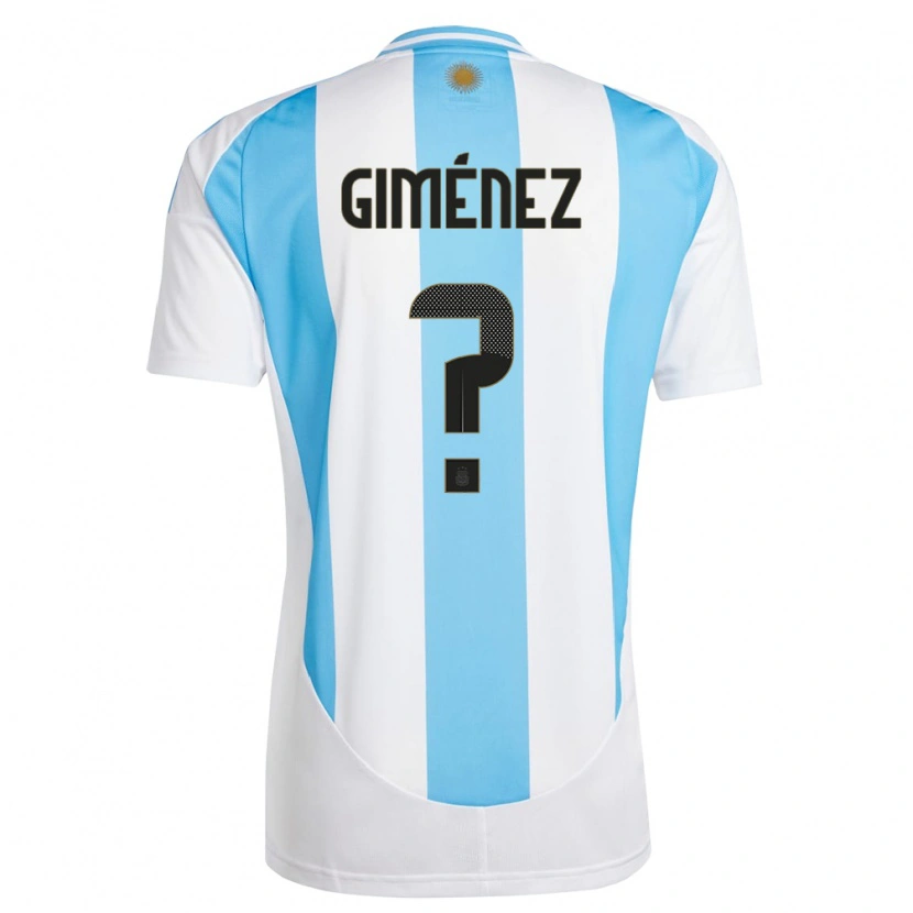 DanxenメンズアルゼンチンJuan Giménez#0白青ホームシャツ24-26ジャージーユニフォーム