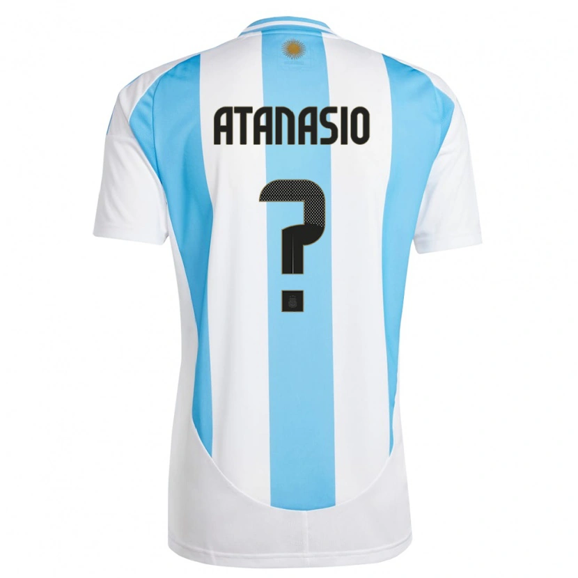 DanxenメンズアルゼンチンNicolás Atanasio#0白青ホームシャツ24-26ジャージーユニフォーム