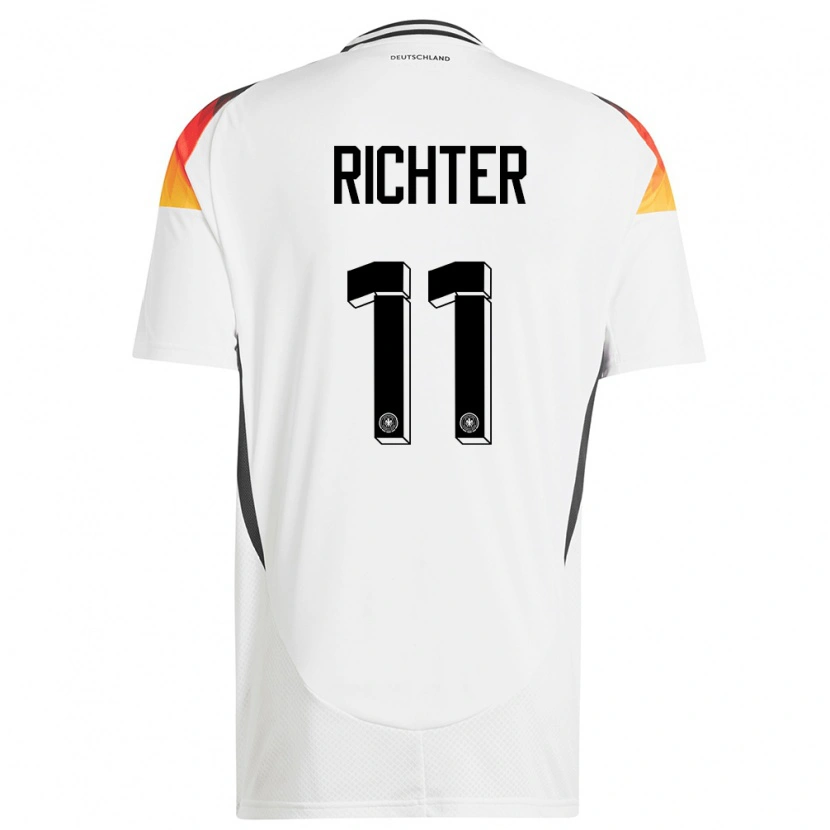 DanxenメンズドイツDaniel Richter#11白ホームシャツ24-26ジャージーユニフォーム