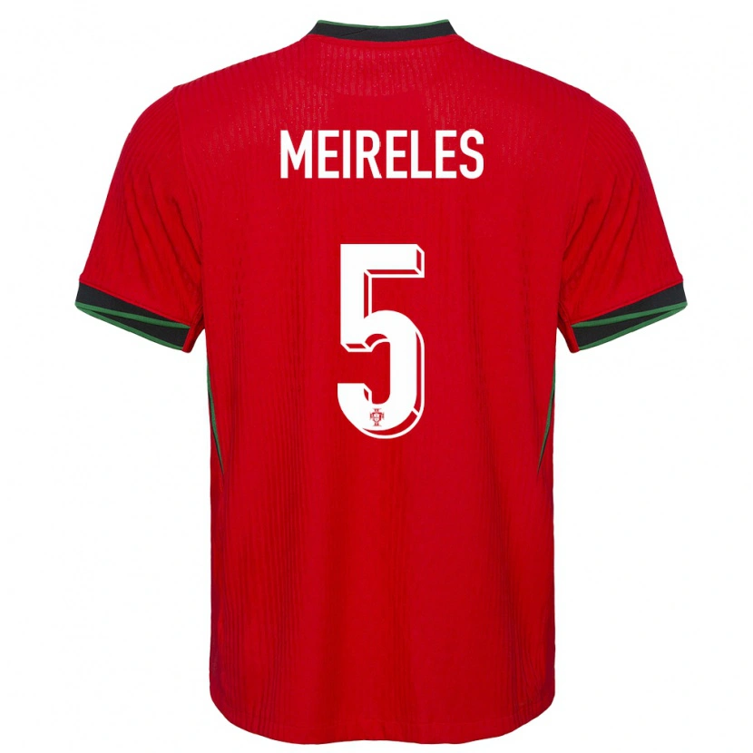 DanxenメンズポルトガルAfonso Meireles#5赤ホームシャツ24-26ジャージーユニフォーム