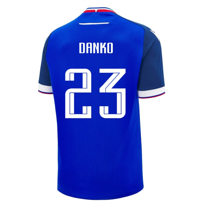 DanxenメンズスロバキアAdam Danko#23青ホームシャツ24-26ジャージーユニフォーム