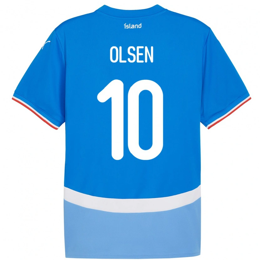 DanxenメンズアイスランドGunnar Olsen#10青ホームシャツ24-26ジャージーユニフォーム