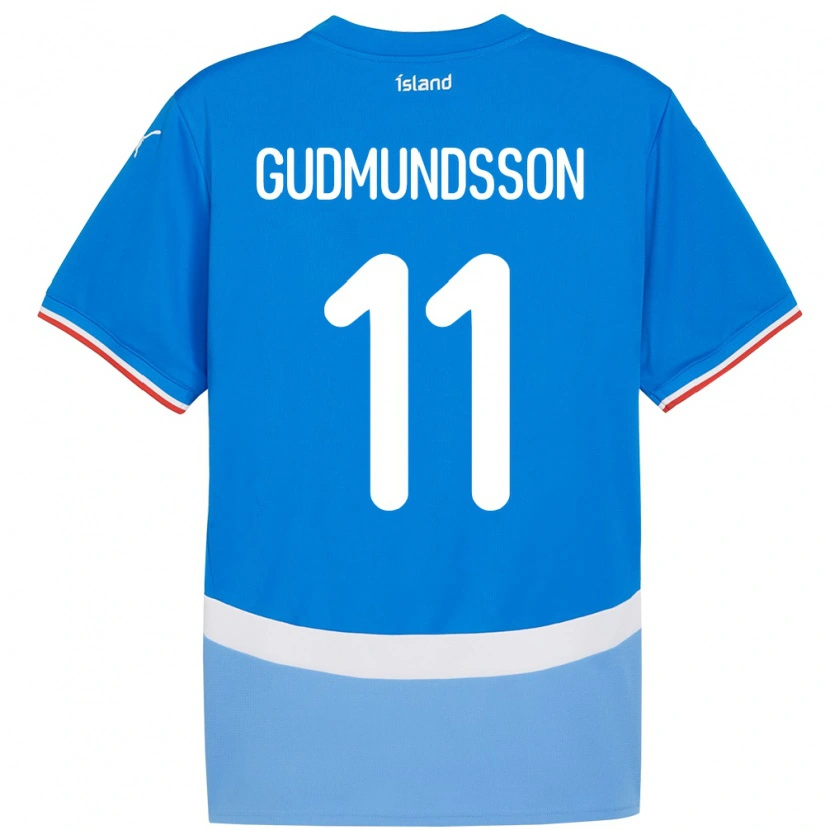 DanxenメンズアイスランドGaldur Gudmundsson#11青ホームシャツ24-26ジャージーユニフォーム