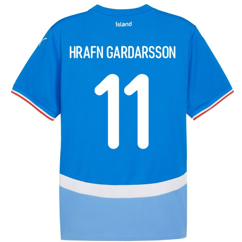 DanxenメンズアイスランドBjarki Hrafn Gardarsson#11青ホームシャツ24-26ジャージーユニフォーム