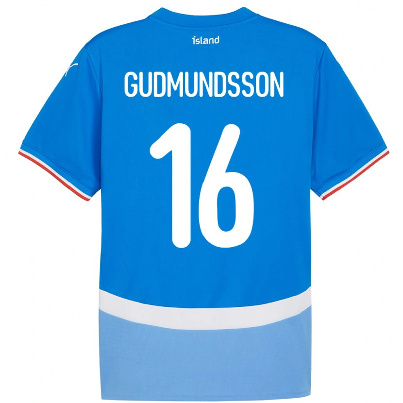 DanxenメンズアイスランドJón Breki Gudmundsson#16青ホームシャツ24-26ジャージーユニフォーム