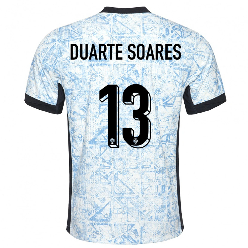 DanxenメンズポルトガルDuarte Soares#13クリームブルーアウェイシャツ24-26ジャージーユニフォーム