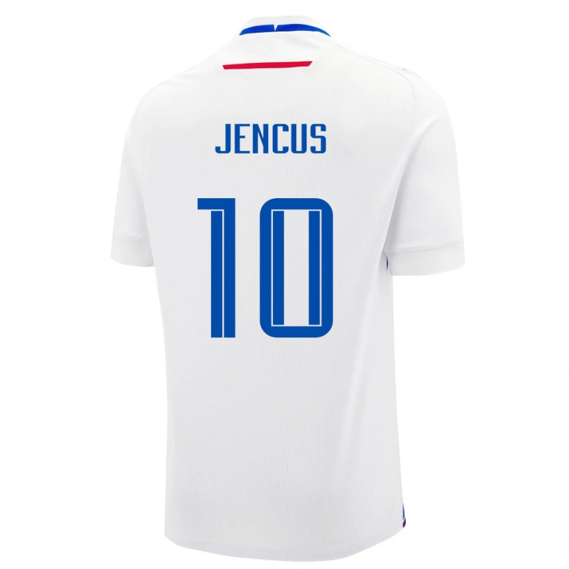 DanxenメンズスロバキアMartin Jencus#10ホワイトアウェイシャツ24-26ジャージーユニフォーム