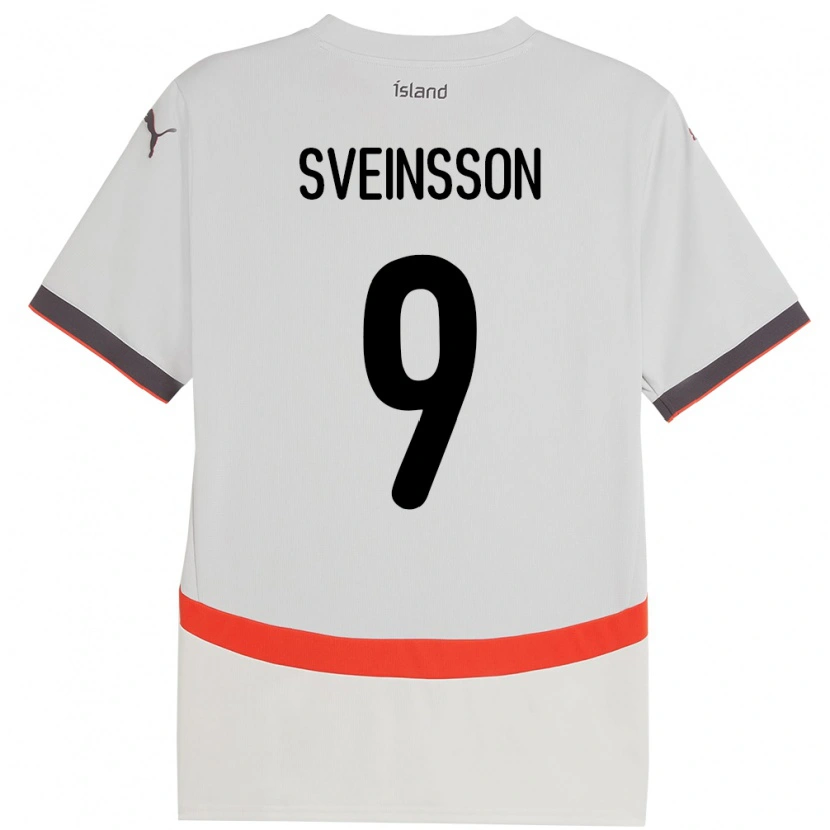 DanxenメンズアイスランドRúnar Dadi Vatsndal Sveinsson#9ホワイトアウェイシャツ24-26ジャージーユニフォーム