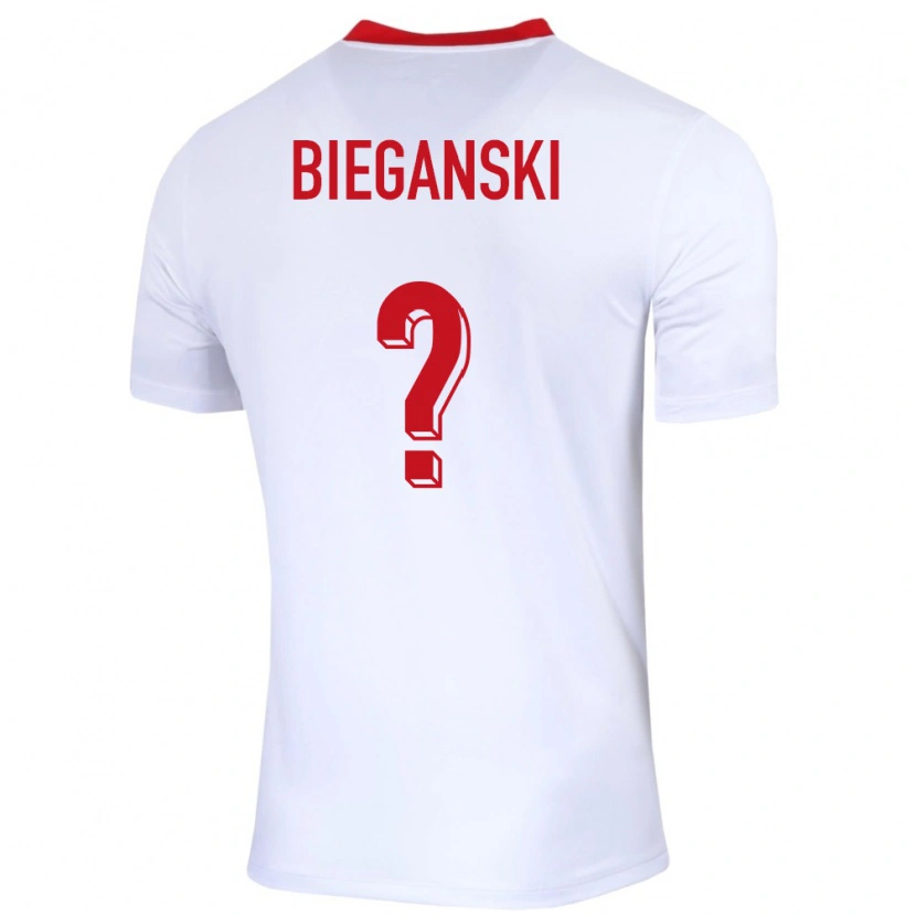 DanxenレディースポーランドJan Bieganski#0白ホームシャツ24-26ジャージーユニフォーム