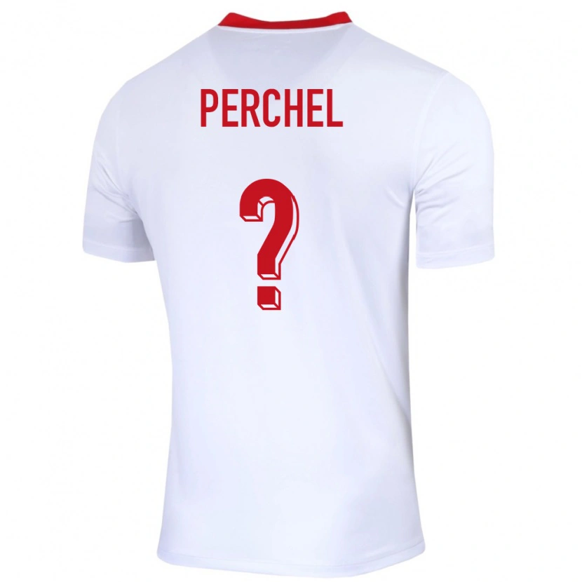 DanxenレディースポーランドMichal Perchel#0白ホームシャツ24-26ジャージーユニフォーム