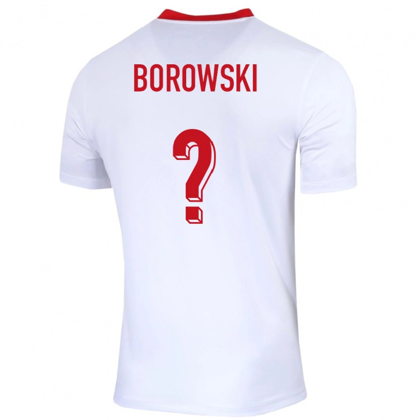 DanxenレディースポーランドBartosz Borowski#0白ホームシャツ24-26ジャージーユニフォーム