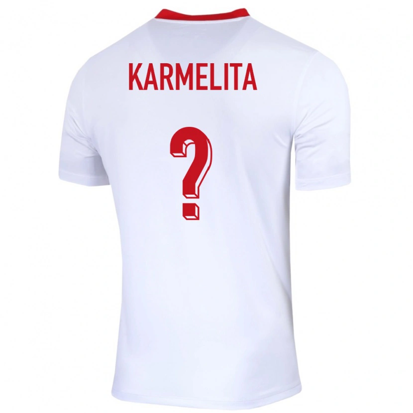 DanxenレディースポーランドFilip Karmelita#0白ホームシャツ24-26ジャージーユニフォーム