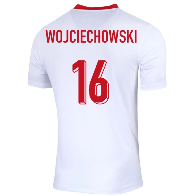 DanxenレディースポーランドOliwier Wojciechowski#16白ホームシャツ24-26ジャージーユニフォーム