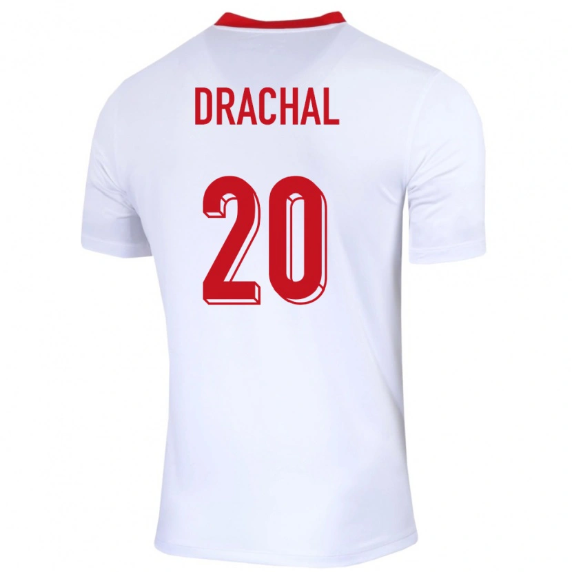 DanxenレディースポーランドDawid Drachal#20白ホームシャツ24-26ジャージーユニフォーム