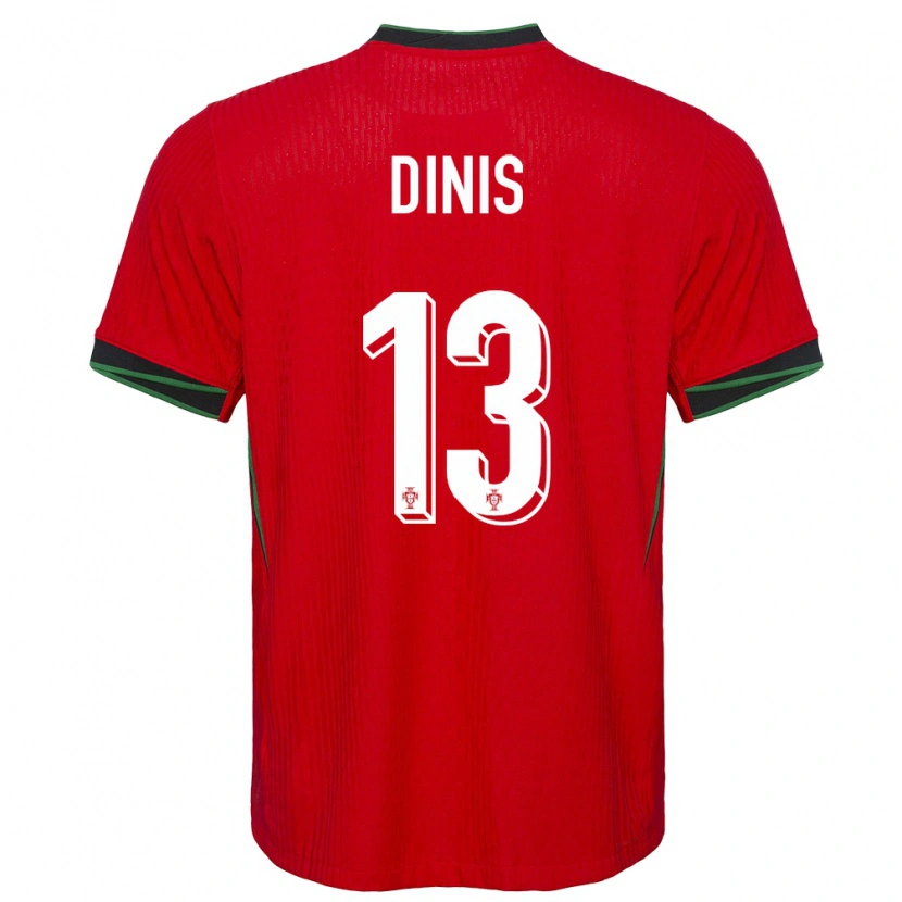 DanxenレディースポルトガルVasco Dinis#13赤ホームシャツ24-26ジャージーユニフォーム