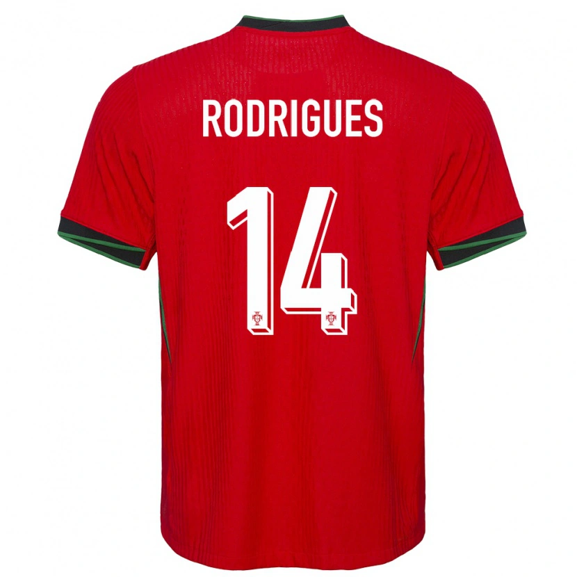 DanxenレディースポルトガルDiego Rodrigues#14赤ホームシャツ24-26ジャージーユニフォーム