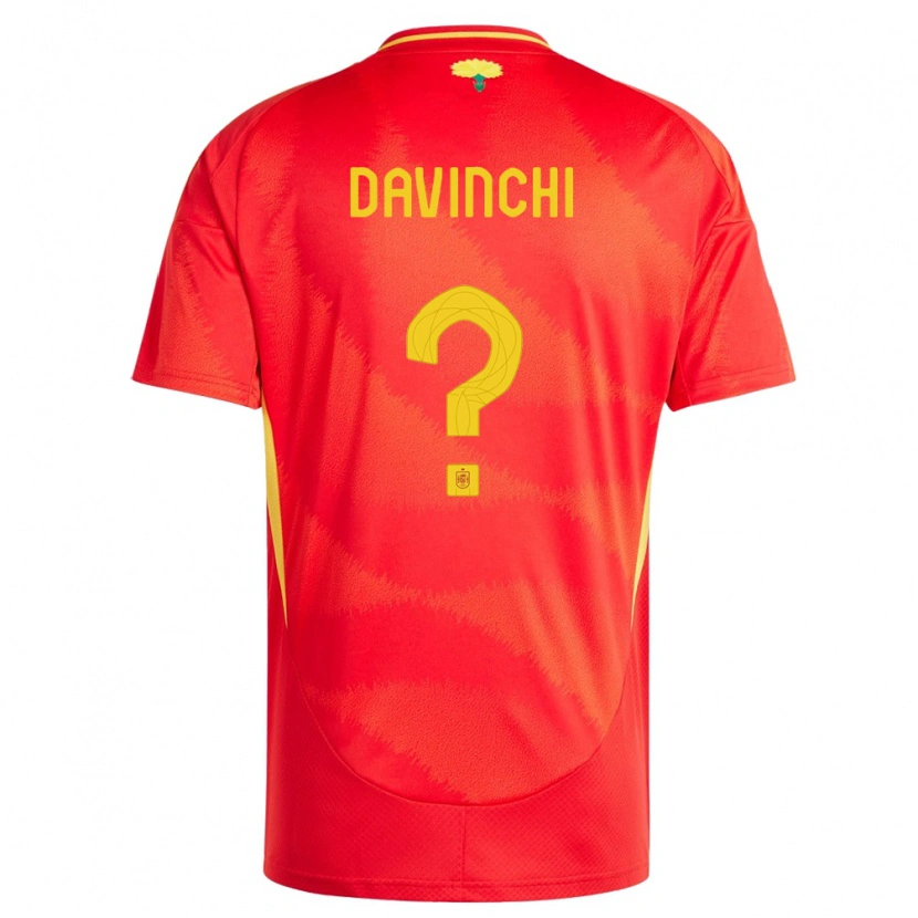 DanxenレディーススペインDavinchi#0赤ホームシャツ24-26ジャージーユニフォーム