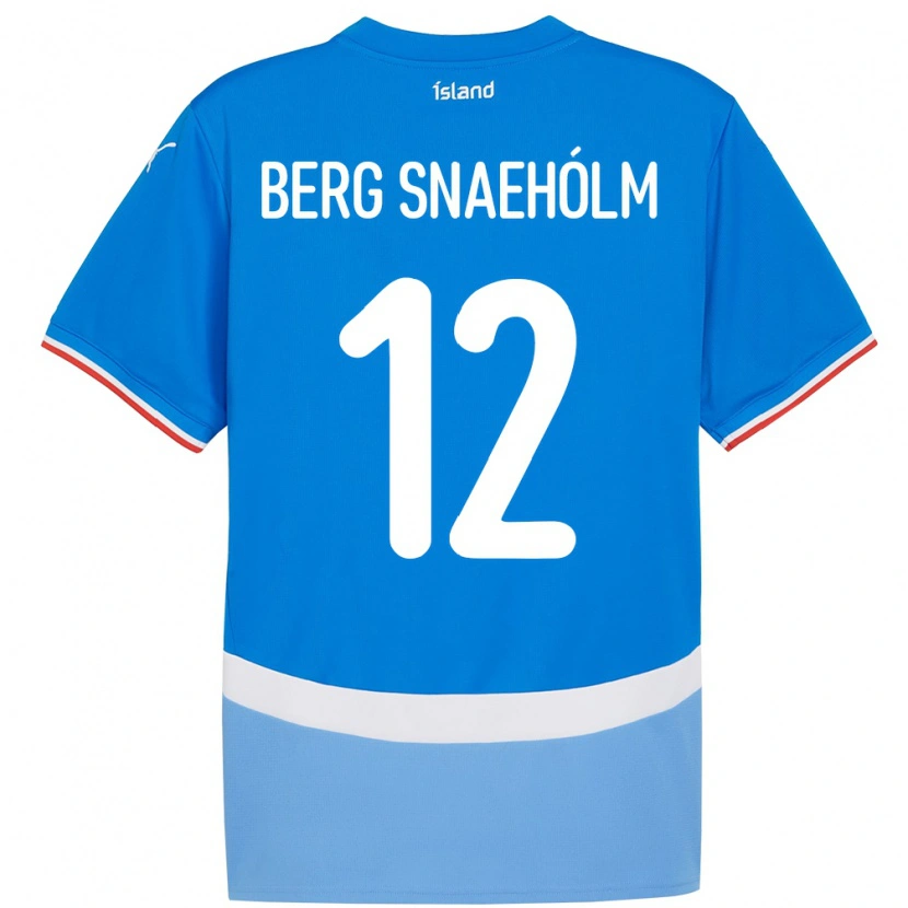 DanxenレディースアイスランドGylfi Berg Snaehólm#12青ホームシャツ24-26ジャージーユニフォーム