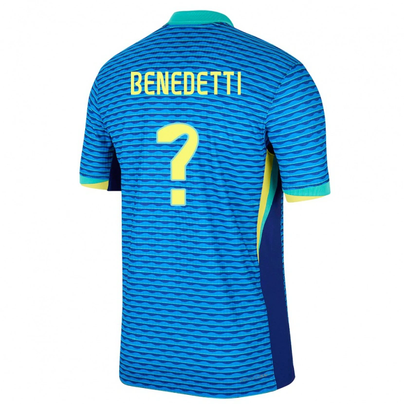 DanxenレディースブラジルLuis Benedetti#0青アウェイシャツ24-26ジャージーユニフォーム