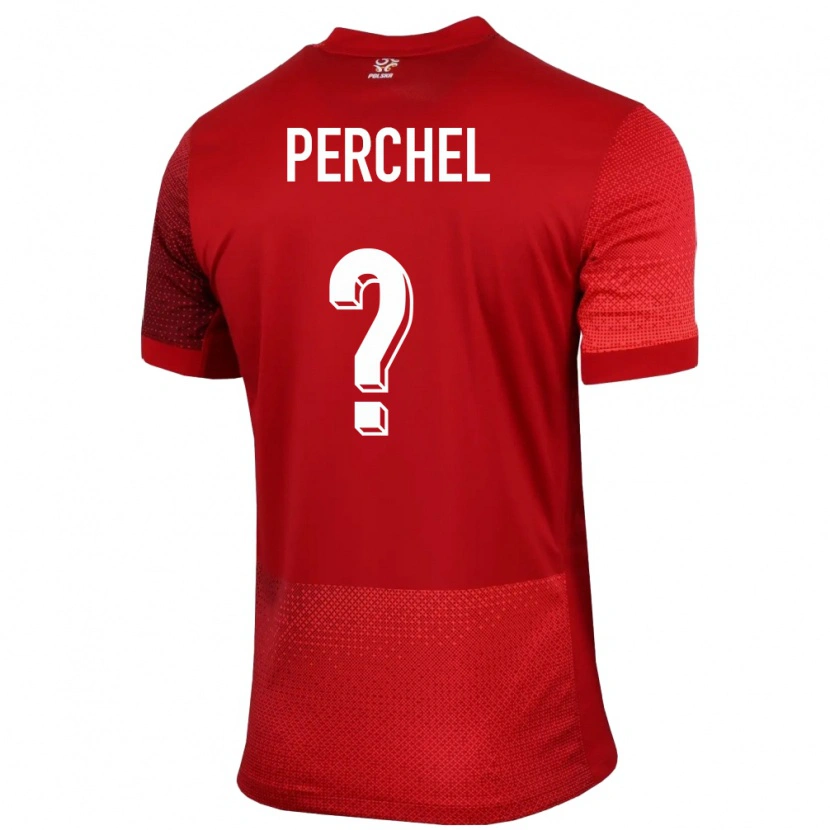 DanxenレディースポーランドMichal Perchel#0赤アウェイシャツ24-26ジャージーユニフォーム