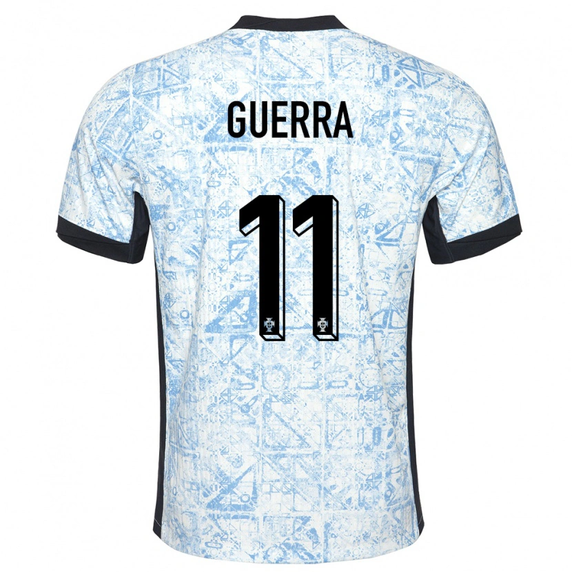 DanxenレディースポルトガルGustavo Guerra#11クリームブルーアウェイシャツ24-26ジャージーユニフォーム