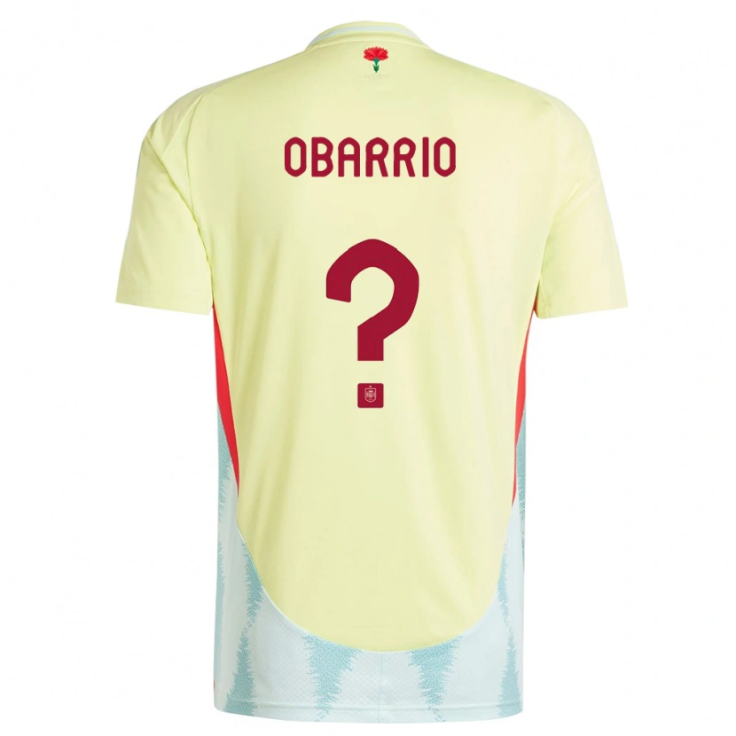 DanxenレディーススペインÁlvaro Obarrio#0黄アウェイシャツ24-26ジャージーユニフォーム