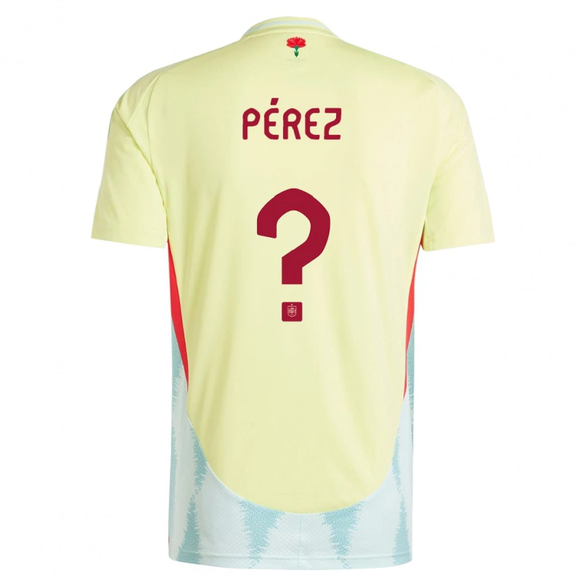 DanxenレディーススペインAitor Pérez#0黄アウェイシャツ24-26ジャージーユニフォーム