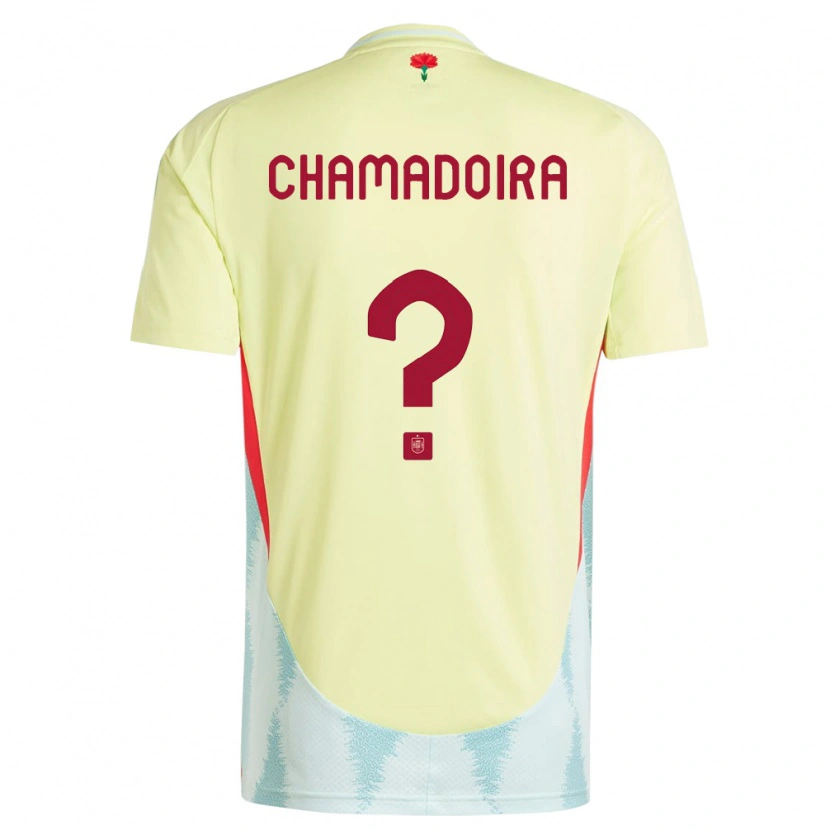 DanxenレディーススペインHugo Chamadoira#0黄アウェイシャツ24-26ジャージーユニフォーム