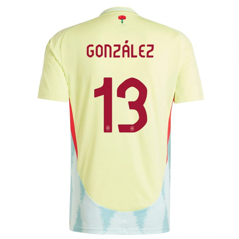 DanxenレディーススペインManu González#13黄アウェイシャツ24-26ジャージーユニフォーム