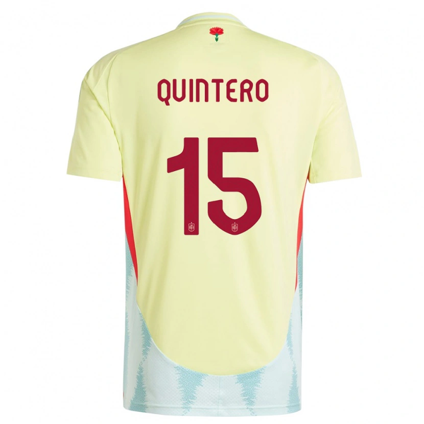 DanxenレディーススペインIker Quintero#15黄アウェイシャツ24-26ジャージーユニフォーム