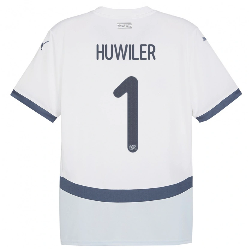 DanxenレディーススイスLionel Huwiler#1白アウェイシャツ24-26ジャージーユニフォーム