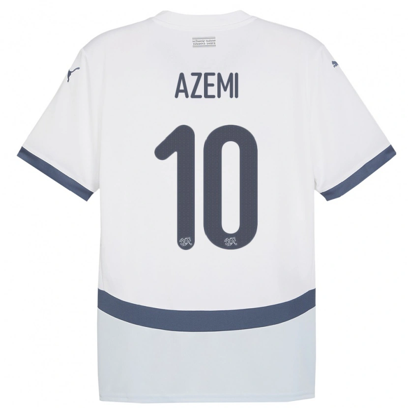 DanxenレディーススイスAltin Azemi#10白アウェイシャツ24-26ジャージーユニフォーム