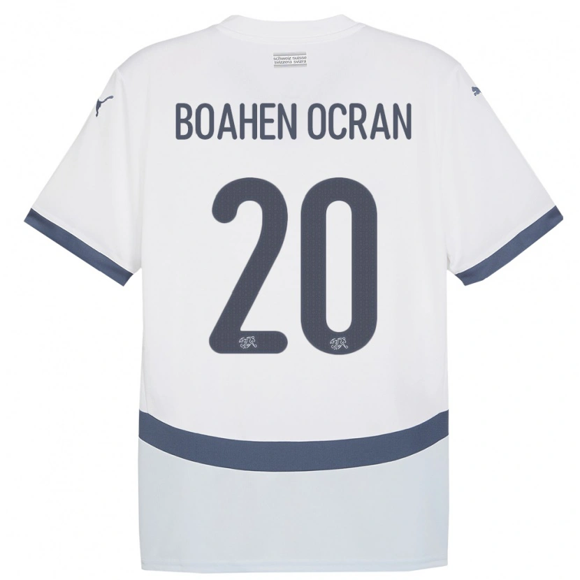 DanxenレディーススイスBright Boahen Ocran#20白アウェイシャツ24-26ジャージーユニフォーム