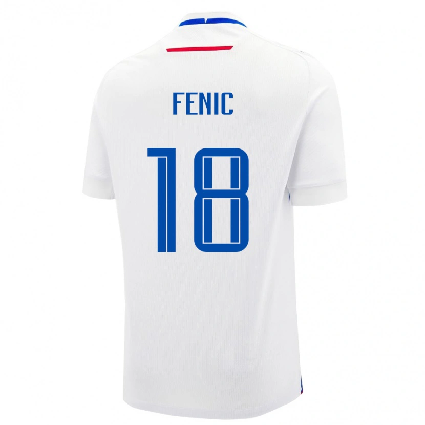 DanxenレディーススロバキアOliver Fenic#18ホワイトアウェイシャツ24-26ジャージーユニフォーム