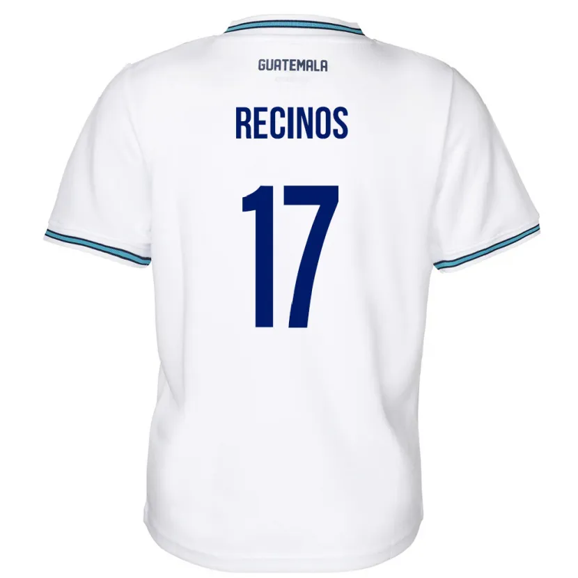 DanxenキッズグアテマラAntony Recinos#17白ホームシャツ24-26ジャージーユニフォーム