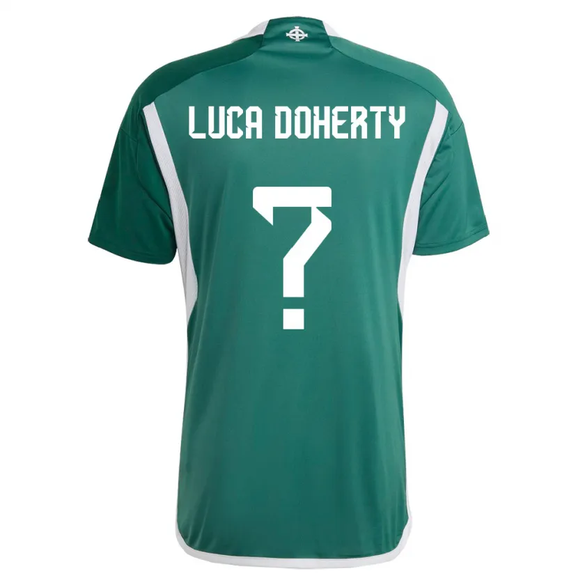 Danxenキッズ北アイルランドLuca Doherty#0緑ホームシャツ24-26ジャージーユニフォーム