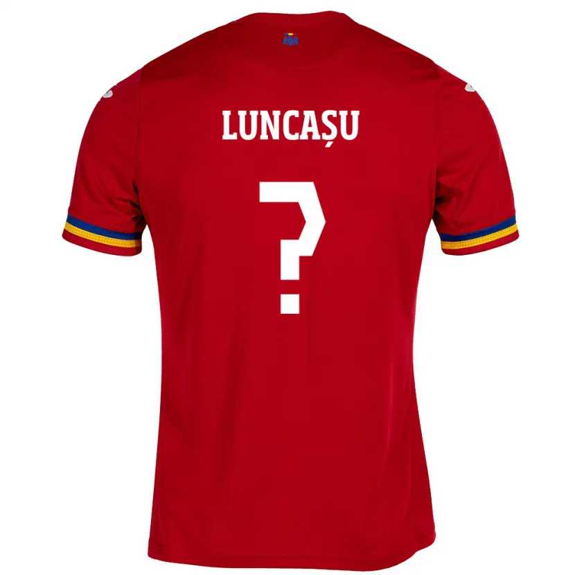 DanxenキッズルーマニアDaniele Luncașu#0赤アウェイシャツ24-26ジャージーユニフォーム