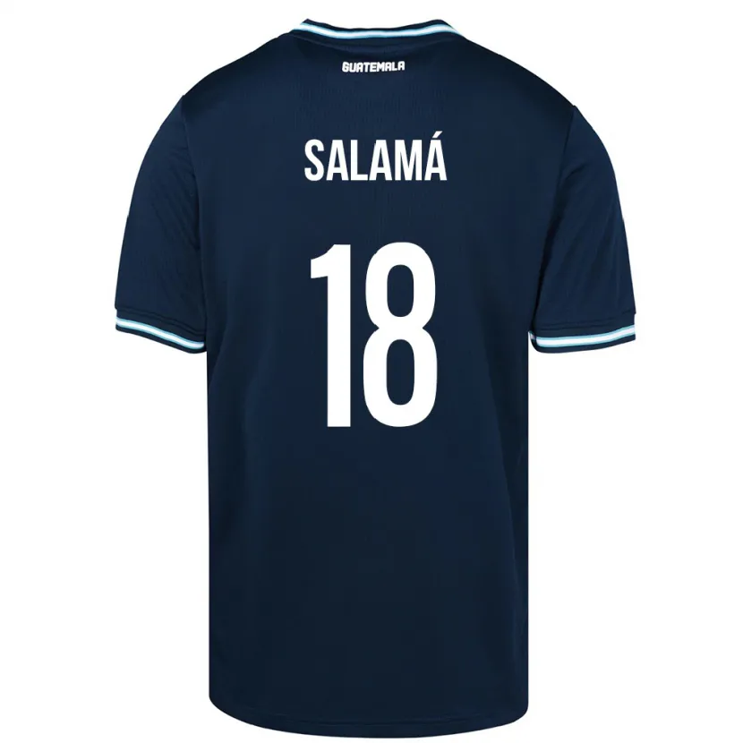 DanxenキッズグアテマラAnthony Salamá#18青アウェイシャツ24-26ジャージーユニフォーム