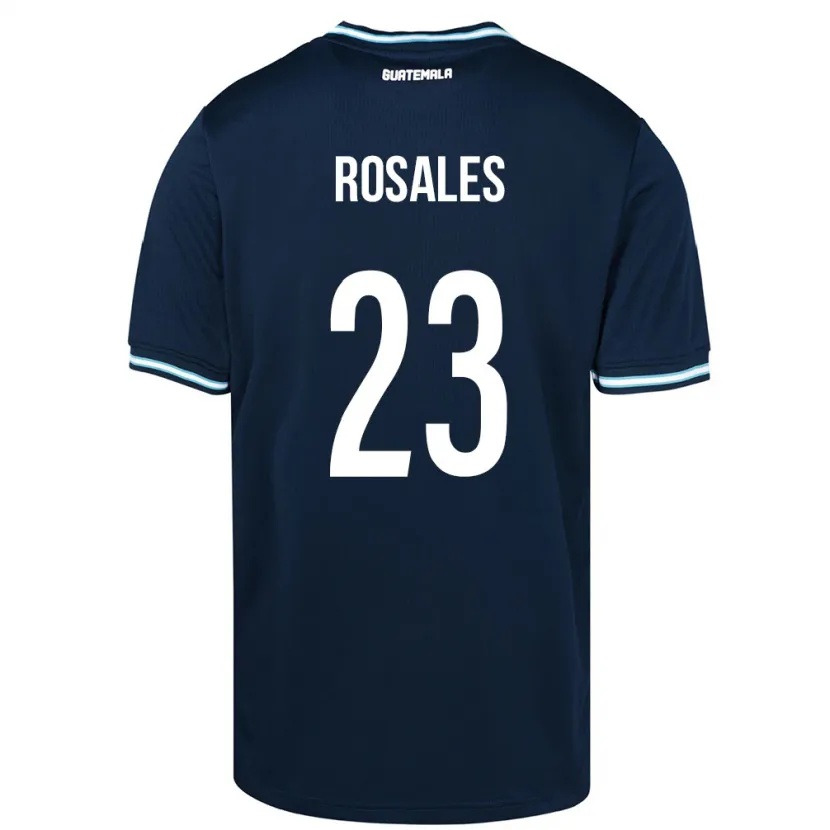 DanxenキッズグアテマラYareni Rosales#23青アウェイシャツ24-26ジャージーユニフォーム