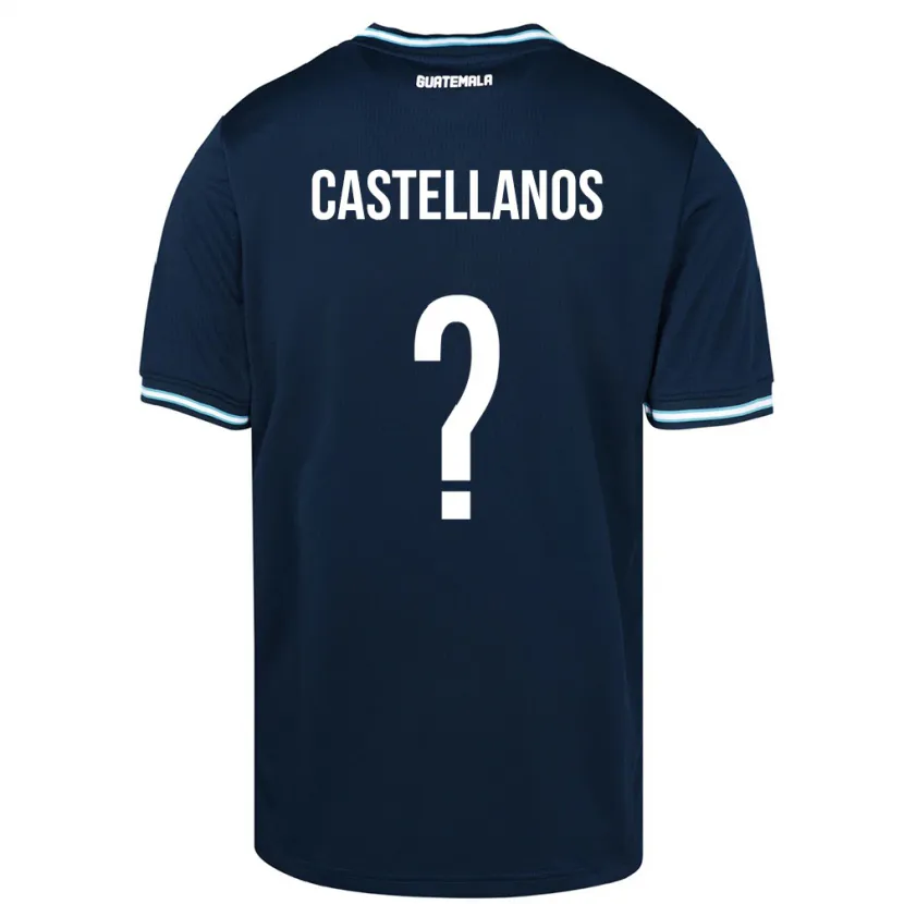 DanxenキッズグアテマラJezmin Castellanos#0青アウェイシャツ24-26ジャージーユニフォーム