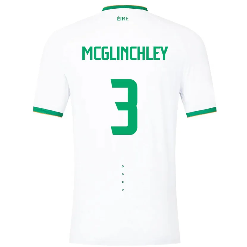 Danxenメンズアイルランド島Harry Mcglinchley#3白アウェイシャツ24-26ジャージーユニフォーム