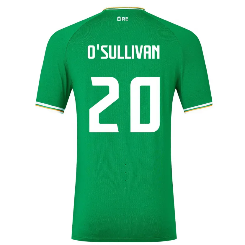 Danxenレディースアイルランド島Cathal O'sullivan#20緑ホームシャツ24-26ジャージーユニフォーム