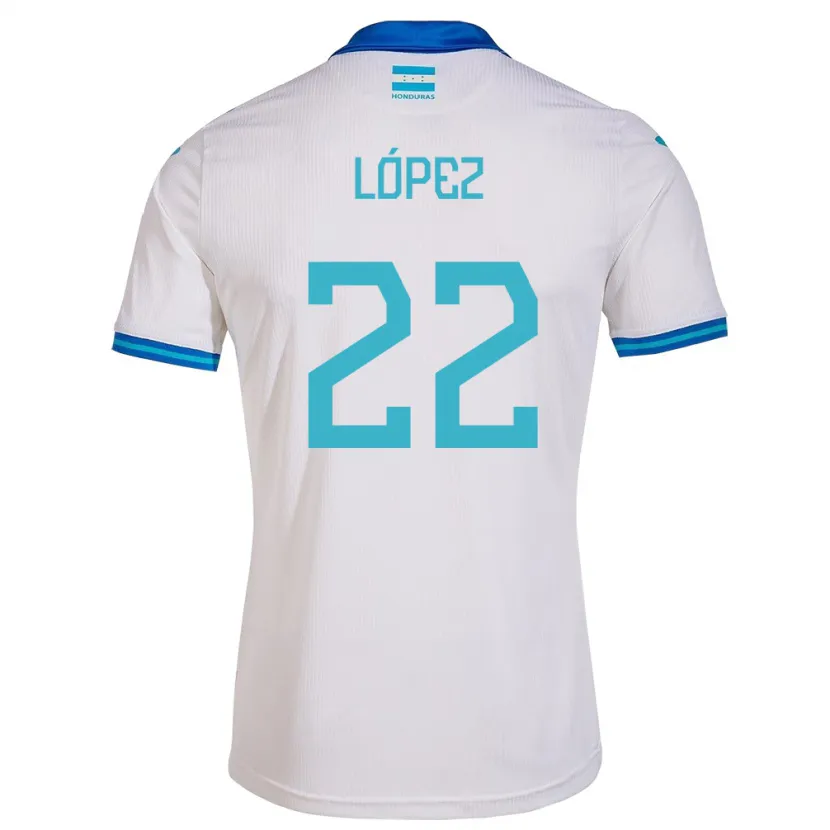 DanxenレディースホンジュラスLuis López#22白ホームシャツ24-26ジャージーユニフォーム