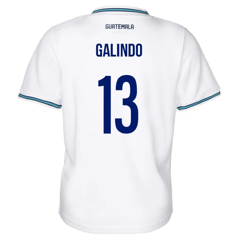 DanxenレディースグアテマラAlejandro Galindo#13白ホームシャツ24-26ジャージーユニフォーム