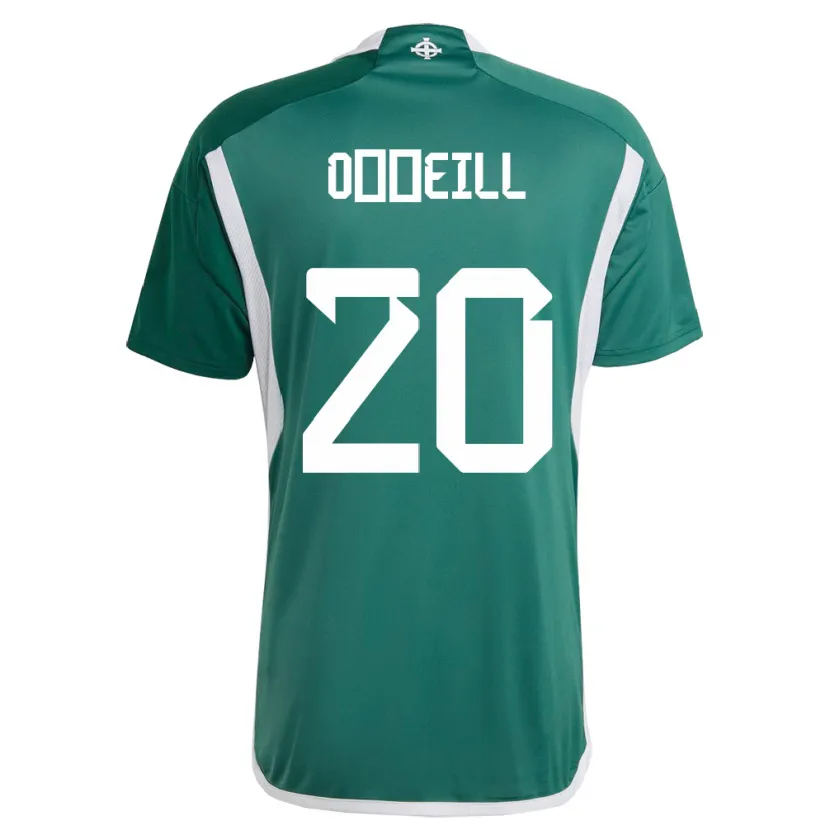 Danxenレディース北アイルランドCeadach O’neill#20緑ホームシャツ24-26ジャージーユニフォーム