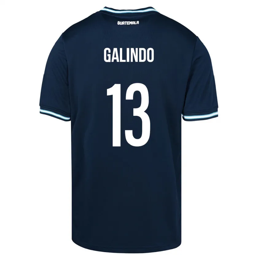 DanxenレディースグアテマラAlejandro Galindo#13青アウェイシャツ24-26ジャージーユニフォーム